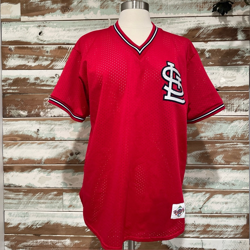 Vintage MAJESTIC St. Louis Cardinals MLB Blank Pullover Mesh Jersey XLarge USA